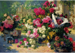SO XVI-113 Alfred Petit - Koše a květináče v zahradě