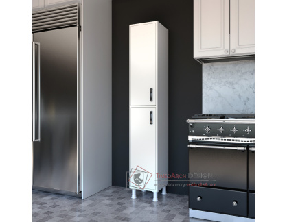 TARSIA, kuchyňská policová skříň, bílá