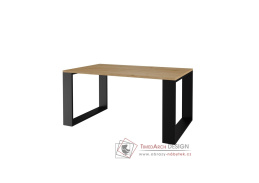 SAVA, konferenční stolek 90x58cm, černá / dub artisan