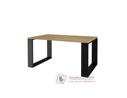 SAVA, konferenční stolek 90x58cm, černá / dub artisan
