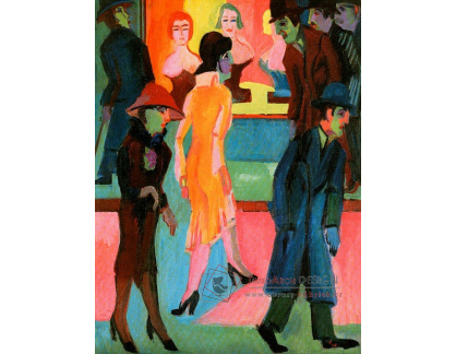 VELK 73  Ernst Ludwig Kirchner - Ulice před holičstvím