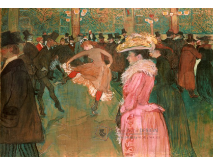 R7-198 Henri Toulose-Lautrec - Tanec v Moulin Rouge