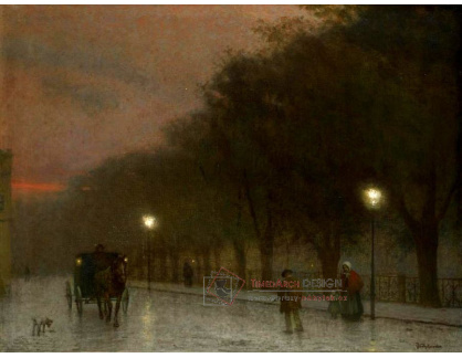 Jakub Schikaneder - Praha za soumraku