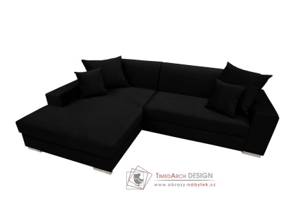 MEXICANA, sedací souprava - levá, látka Casablanka 2316 černá