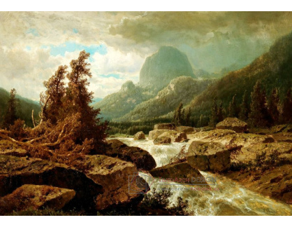 A-1863 Adolf Chwala - Horská krajina s řekou