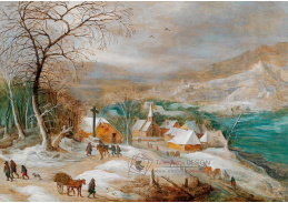 DDSO-3831 Joos de Momper a Jan Brueghel - Zimní krajina s postavami