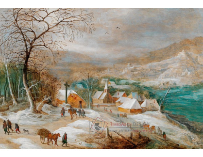 DDSO-3831 Joos de Momper a Jan Brueghel - Zimní krajina s postavami