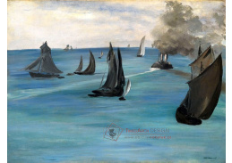 D-8132 Édouard Manet - Parník opouštějící Boulogne