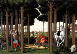 R17-83 Sandro Botticelli - Příběh Nastagio degli Onesti II