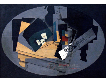 VJG 61 Juan Gris - Hrací karty a sifón