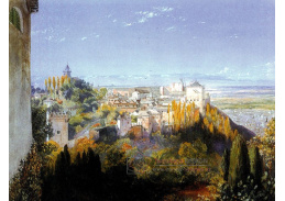 VANG232 John Haynes Williams - Pohled na Albaicin z Alhambry