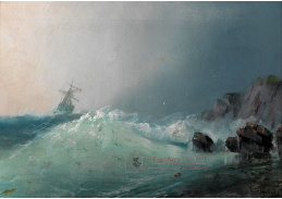 DDSO-1125 Ivan Konstantinovič Ajvazovskij - Plachetnice v bouřlivém moři