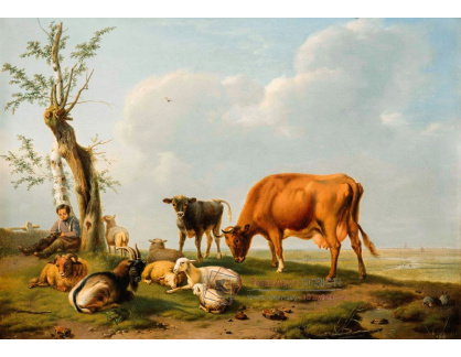 DDSO-1571 Eugene Verboeckhoven - Pastýř se svým stádem