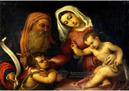 VLL 52 Lorenzo Lotto - Madonna a dítě se svatým Zachariášem a Janem Křtitelem