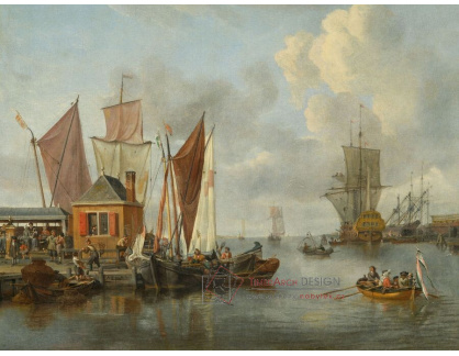 A-8594 Abraham Storck - Přístavní scéna