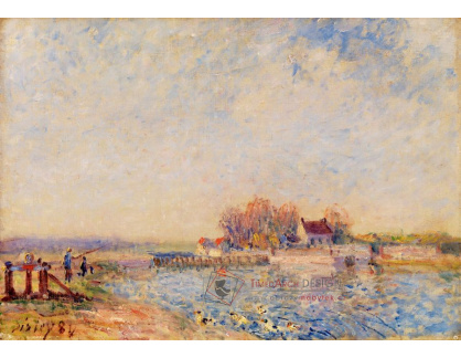 D-6983 Alfred Sisley - Kanál v Saint Mammes