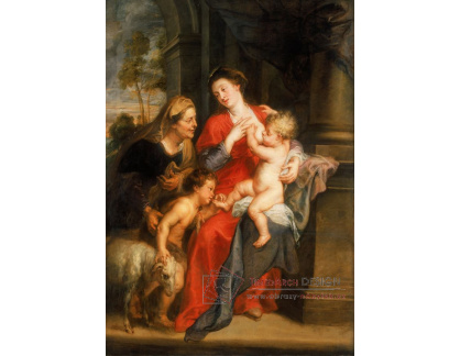 VRU228 Peter Paul Rubens - Madonna a dítě se svatou Elžbětou a Janem Křtitelem