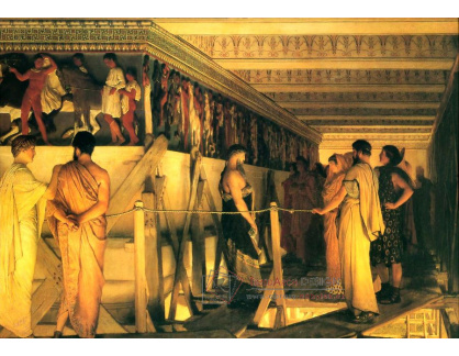 VANG39 Lawrence Alma-Tadema - Phidias ukazující svým přátelům Pantheon