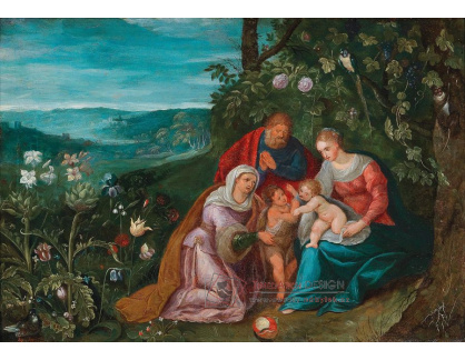 DDSO-1674 Jan Brueghel a Frans Francken - Svatá rodina se svatou Alžbětou