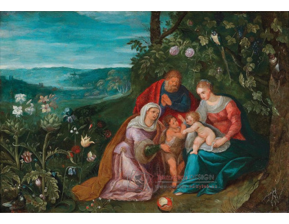DDSO-1674 Jan Brueghel a Frans Francken - Svatá rodina se svatou Alžbětou