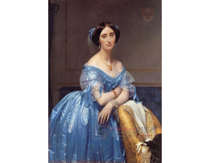 VSO38 Jean Auguste Dominique Ingres - Portrét princezny Alberty de Broglie