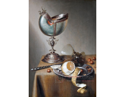 VZ224 Marten Boelema de Stomme - Zátiší s pohárem Nautilus