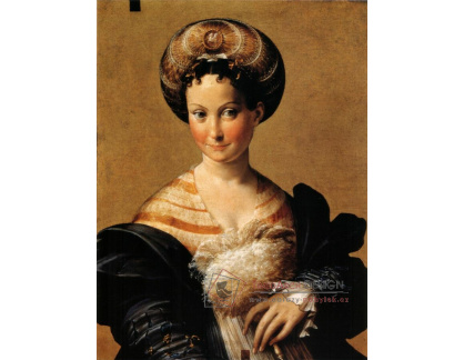 PORT-452 Parmigianino - Portrét turecké otrokyně