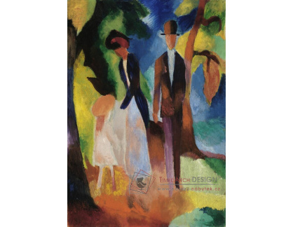 A-6115 August Macke - Lidé u modrého jezera