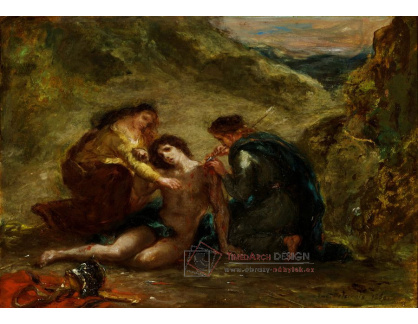 D-7164 Eugene Delacroix - Svatý Sebastian a svatá Irena