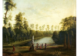 SO V-40 Jacob Philipp Hackert - Berlínská Tiergarten se sochou Venuše v popředí