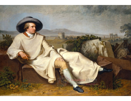 KO IV-175 Johann Heinrich Wilhelm Tischbein - Goethe v římské Campagnii