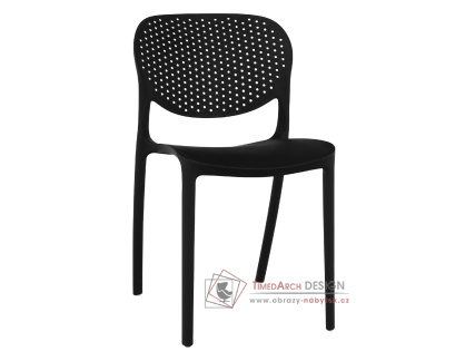 FEDRA NEW, židle, plast černý