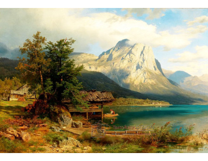 D-9286 August Wilhelm Leu - Motiv z Grundlsee