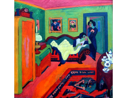 VELK 91 Ernst Ludwig Kirchner - Dvě ženy v interiéru