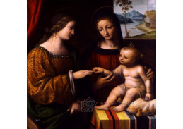 SO XII-471 Bernardino Luini - Mystické manželství svaté Kateřiny