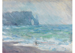 A-289 Claude Monet - Déšť v Etretatu