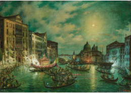 D-5877 Giovanni Grubacs - Noční pohled na Canal Grande v Benátkách