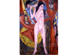 VELK 64 Ernst Ludwig Kirchner - Akt při česání