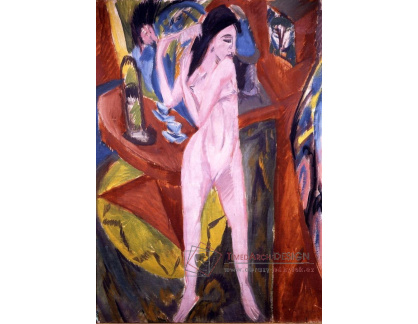 VELK 64 Ernst Ludwig Kirchner - Akt při česání