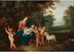 DDSO-1680 Jan Brueghel a Pieter van Avont - Madonna s dítětem a Janem Křtitelem