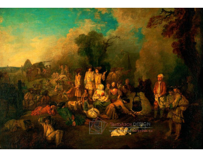 SO XI-42 Antoine Watteau - Tábořiště