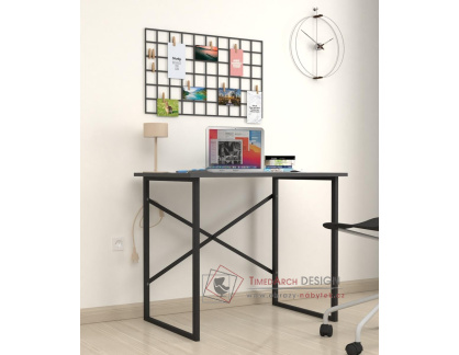 JARNY, psací stůl 60x90cm, černá / antracit