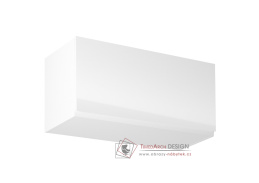 AURORA, horní kuchyňská skříňka G80K, bílá / bílý lesk