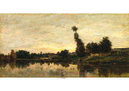 A-2592 Charles Francois Daubigny - Západ slunce na řece Oise