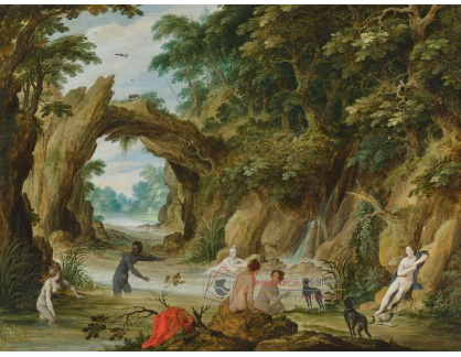 A-8599 Adriaen van Stalbemt - Koupání Diany a jejích nymf