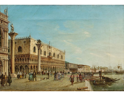 DDSO-4891 Carlo Grubas - Benátky, molo s Dóžecím palácem