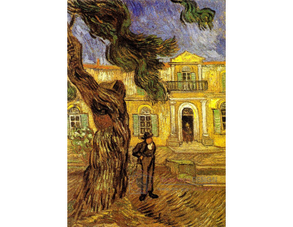 R2-848 Vincent van Gogh - Borovice a postava před nemocnici Saint-Paul