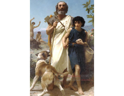 R15-64 Adolph William Bouguereau - Homér a jeho průvodce