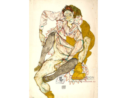 VES 259 Egon Schiele - Sedící pár