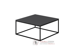 FERES, konferenční stolek 90x90cm, černá / antracit